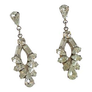 New Ti Adoro Crystal Bridal Earrings Quinceanera Formal Prom - 6S
